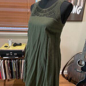 Merona Olive Green Beach Dress/Coverup